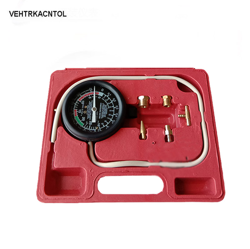 VEHTRKACNTOL Multifunction Car Engine Vacuum Pressure Gauge Meter Fuel System Vaccum Air Intake Pressure Tester