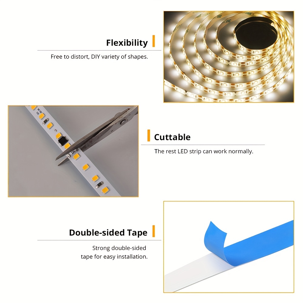 Led Strip Lampjes Touch Schakelaar Dimmer Usb Dc 5V 30Leds/M 2835 Flexibele Verlichting Tape Lint Voor Kamer Keukenkast Verlichting Decor