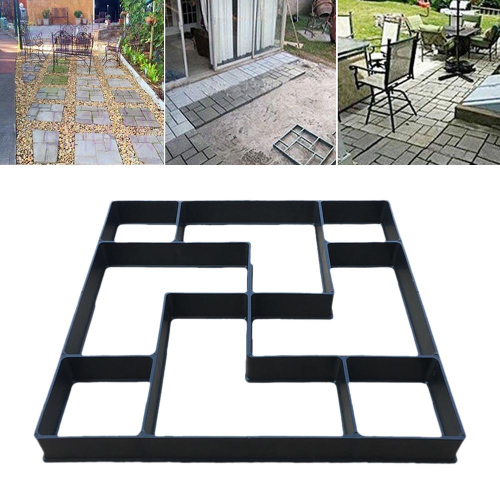 DIY Paving Concrete Mold Garden Lawn Path Stone Mold Paving Brick Tile Manufacturing Mold DIY Plastic Molding Paving