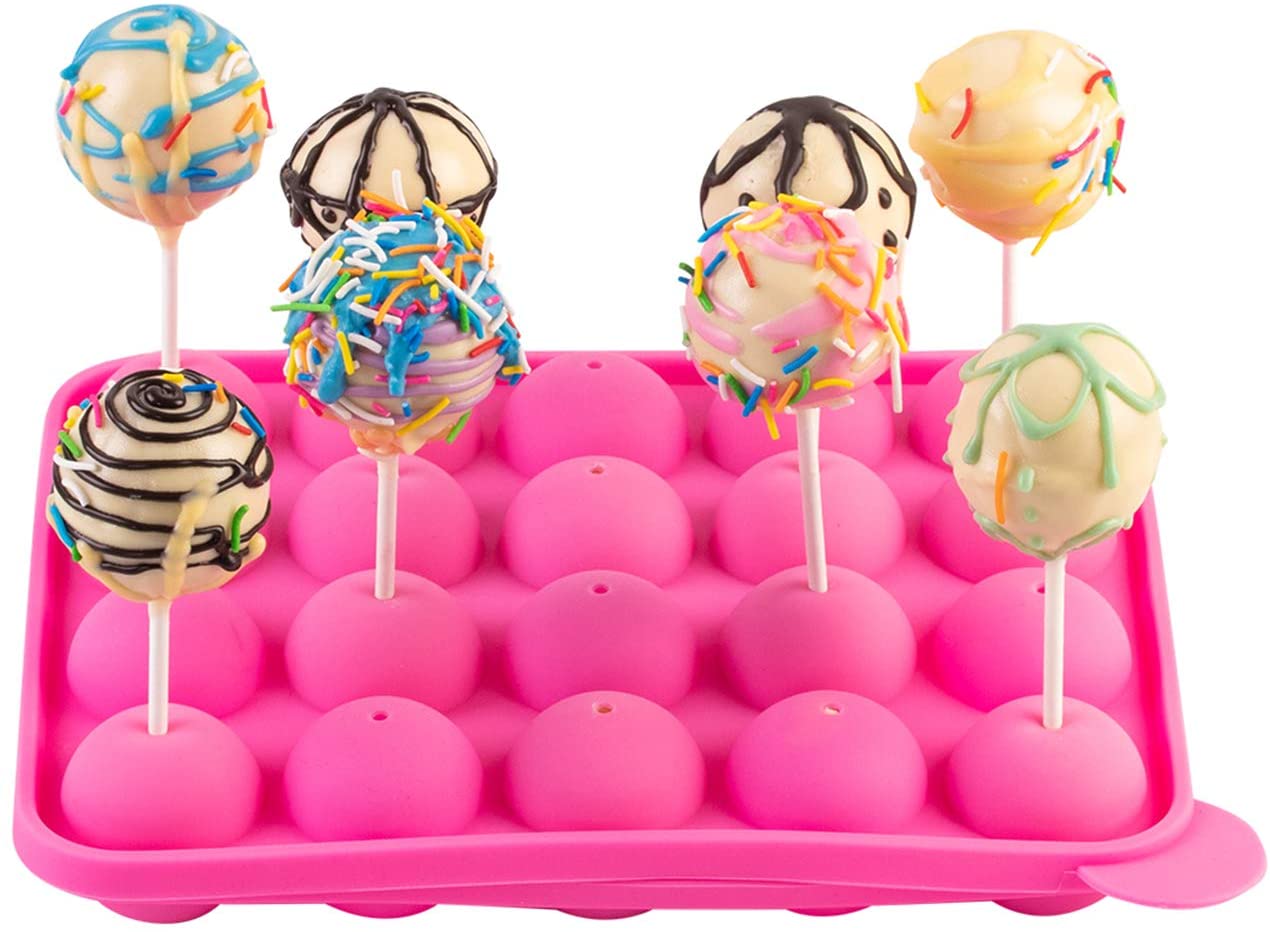 Lollipop Mold Cake Pop Maker Kit Silicone Mold Set Tier Cake Stand Chocolate Candy Melts Pot Silicone Cupcake Molds Bakeware Set