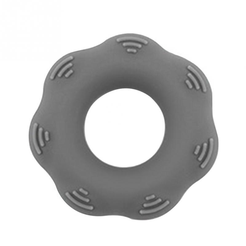 Finger Exerciser Fitness Ring Stretcher Strength Training Muscle Forearm Carpal Expander Wrist Hand Grip Rehabilitation Silicone: Dark Gray
