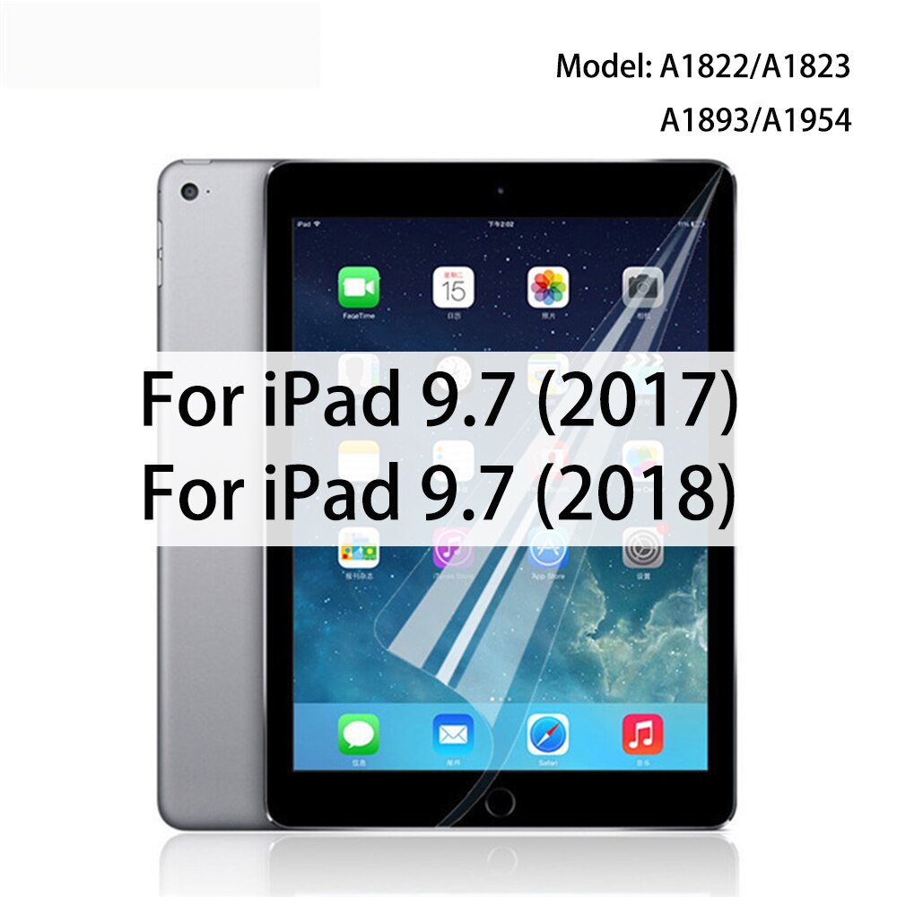3 paczki Tablet folie ochronne na ekran do miękka folia do iPad 9.7 10.2 10. 5 10.9 11 12.9 Air 4 3 2 Mini 6 5 4 3 2 dla ipad 2017 2018 2020: iPad 9.7 2017 2018
