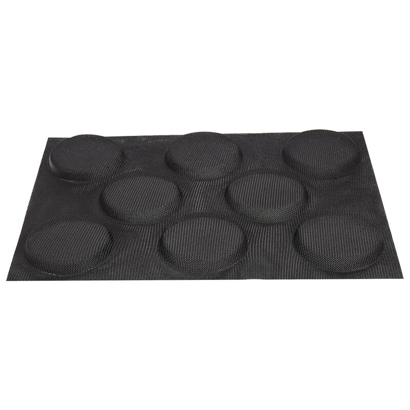 Moules perforés en Silicone pour pain Hamburger, feuilles de cuisson antiadhésives, taille demi-casserole
