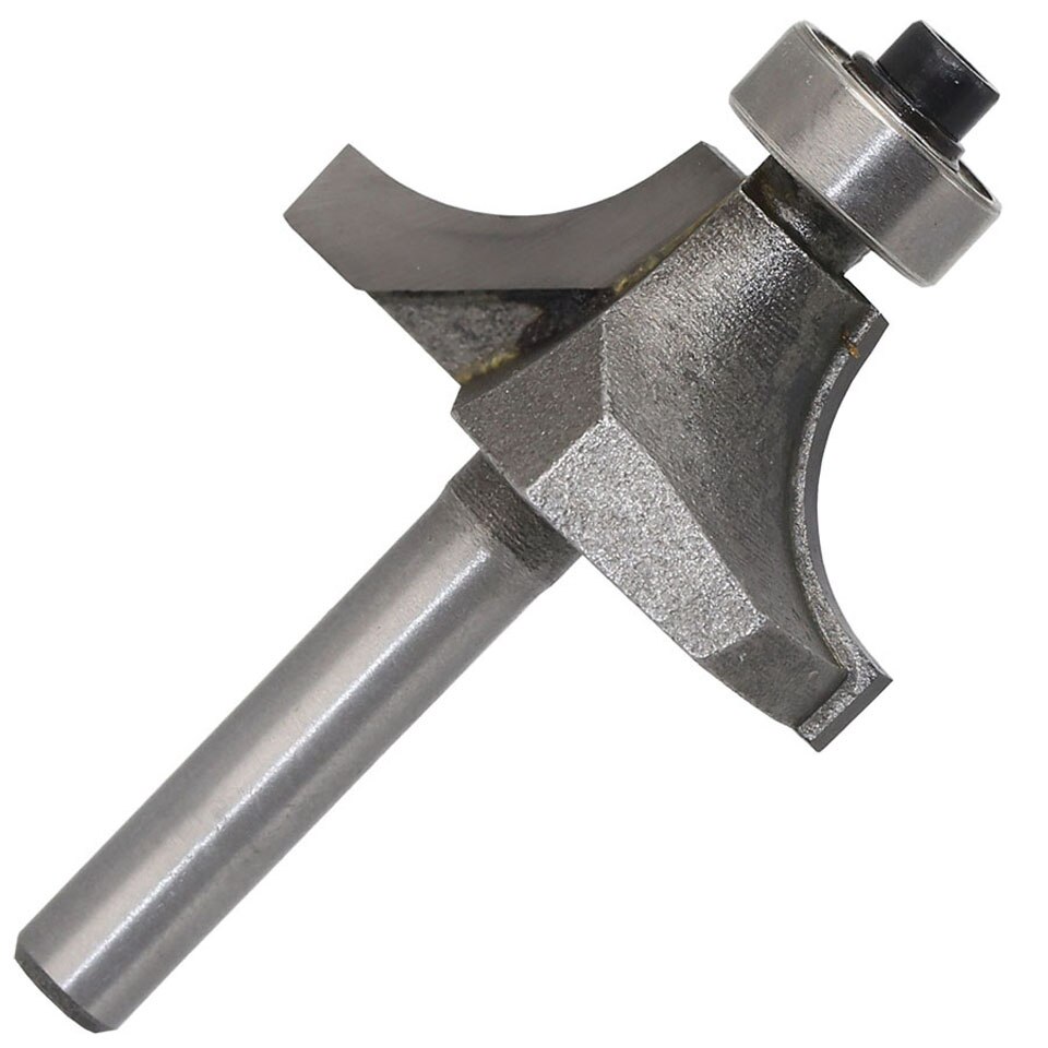 4PC/Set 1/4" 6.35MM Shank Milling Cutter Wood Carving Radius Round Over Edge Forming Router Bit Milling Cutter For Wood Woodwork