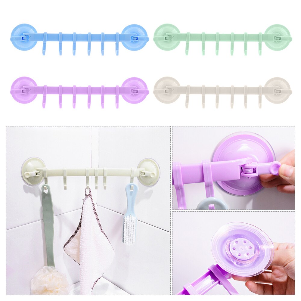 6 in 1 Hanger For Heated Towel Radiator Rail Clothes Hanger Bath Hook Holder Percha Plegable Scarf Hanger Rack