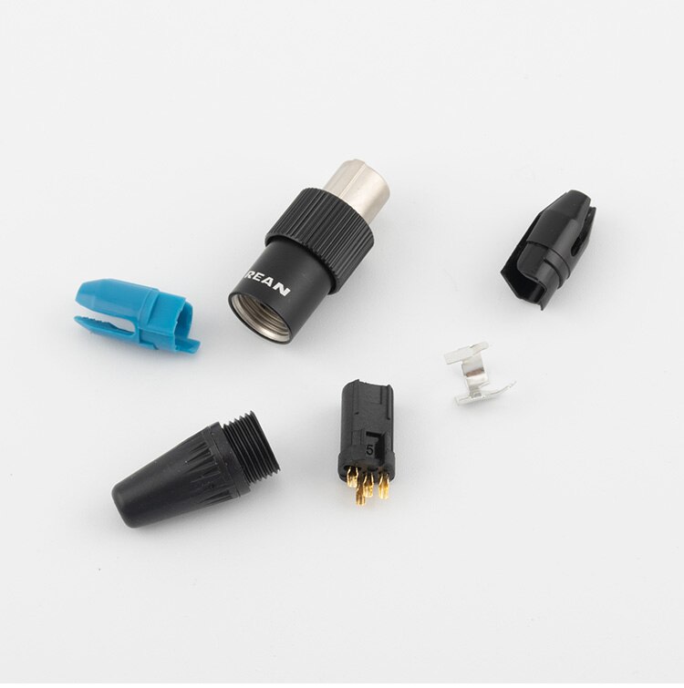 Reanrean TA4F Mini Xlr 4 Pin Kleine Lock Connector, Mini Xlr Connector, 4-Pin Vrouwelijke Monitor Stekker, W302
