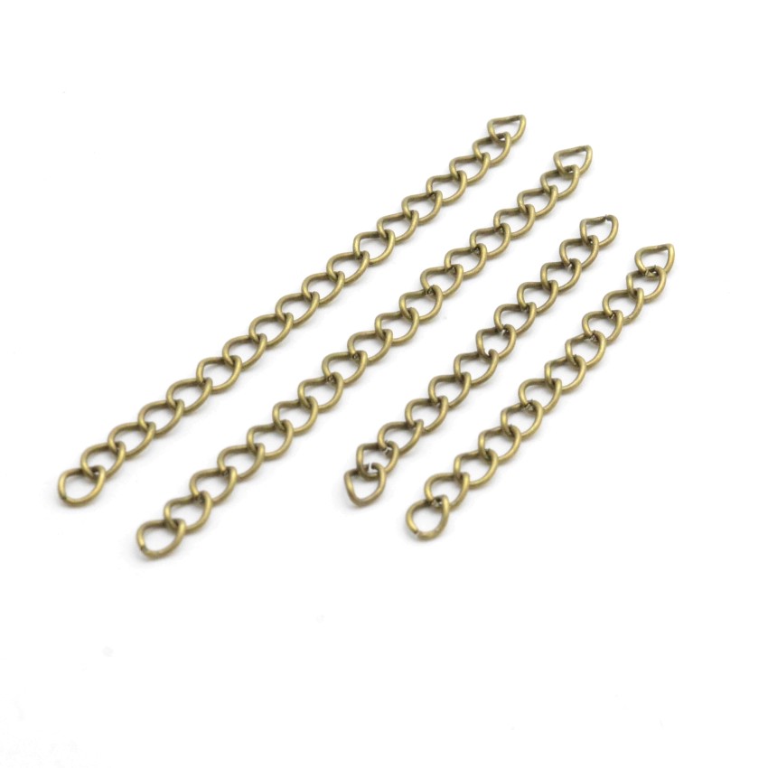 Miaochi smykkefund halskæde forlænger armbånd forlænger forlængelse haler gør-det-selv håndværk smykker finde lave stik: Bronze / 7cm