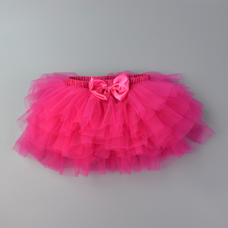 Robes TUTU d'été pour bébés filles de 3 à 18 mois, vêtements princesse pour enfants en bas âge: dark pink / 3 to 10 month