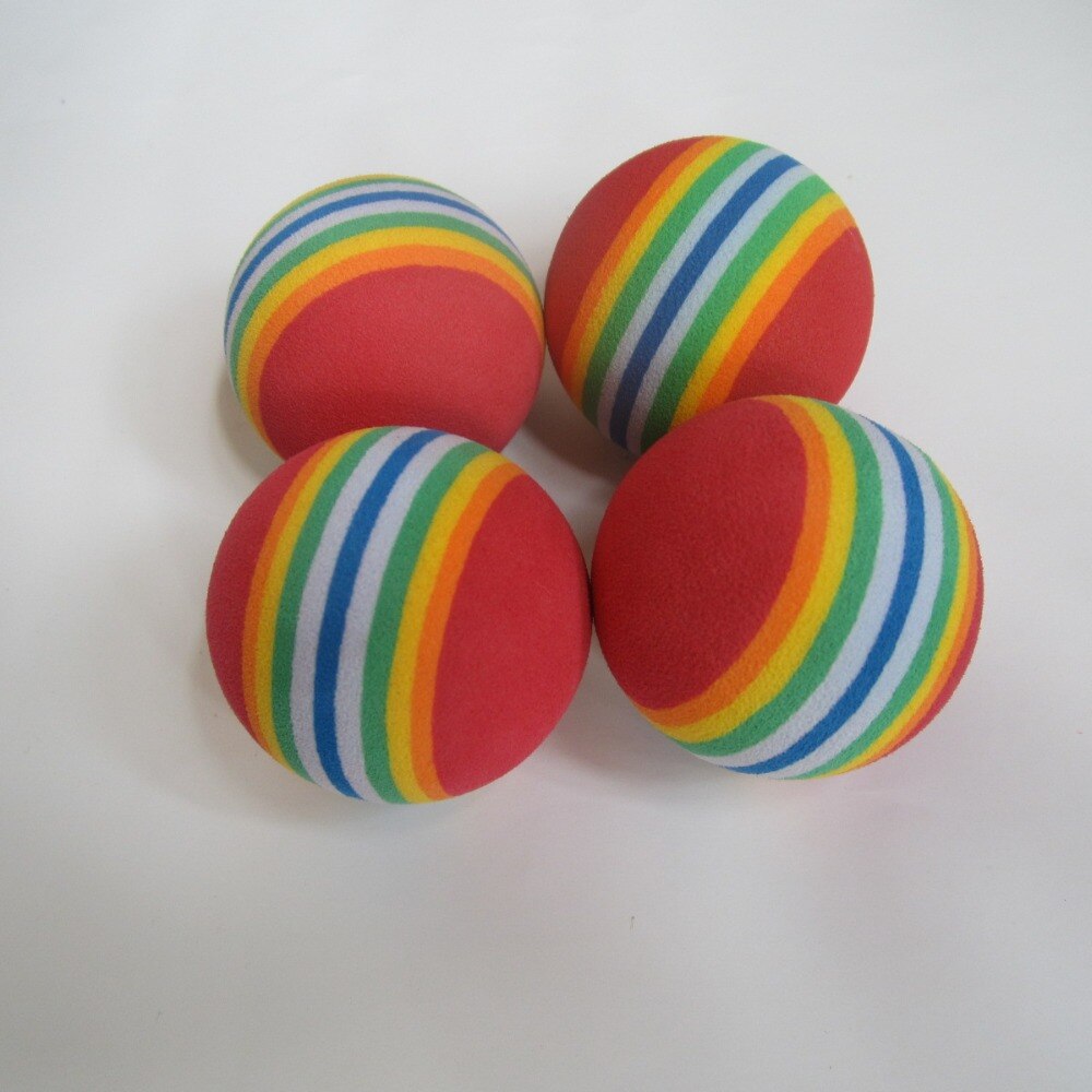 12ea inomhus övningsboll för golf i flera färger svampboll eva mjuk boll regnbåge boll