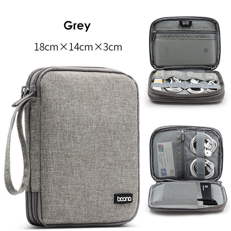 Grote Capaciteit Datakabel Opbergtas Reizen Elektronica Accessoires Organizer Pouch voor HDD Adapter Geheugenkaart Digitale Gadgets: 8