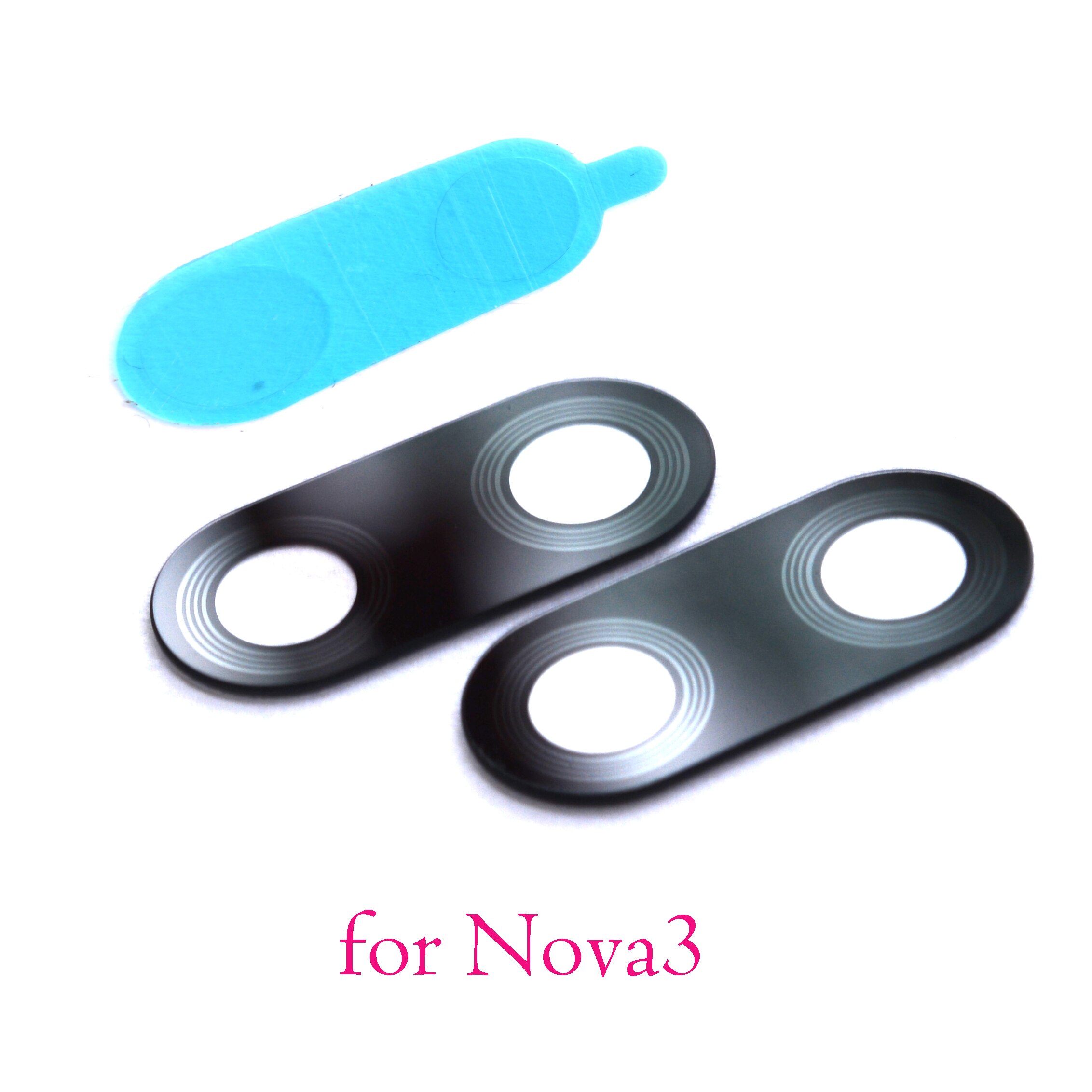 2x nouvelle lentille en verre de caméra arrière d'origine pour Huawei Nova 3 3i Nova3 Nova3i avec autocollant
