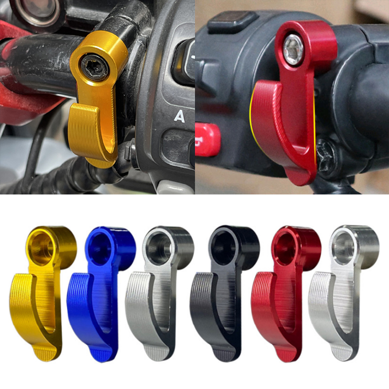 Motorrad Einzigen See Haken Helm Haken Universal- CNC Aluminium Legierung Helm Tasche Haken Halfter Für Schmutz Fahrrad Elektrische Rolle