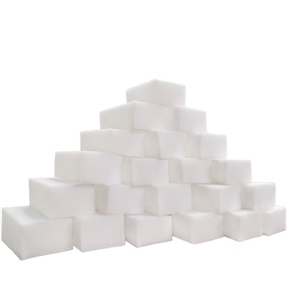 1-100Pcs Magic Spons Gum 10*6*2Cm Melamine Schuim Spons Schoner Kantoor Keuken Badkamer huishoudelijke Schoonmaakmiddelen Gereedschappen: 100pcs
