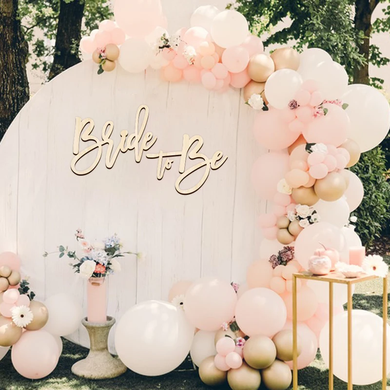 YOMDID Lettera Sposa Segno Segno per addio al nubilato in legno per addio al nubilato, fidanzamento, matrimonio, addio al nubilato, addio al nubilato, sfondo