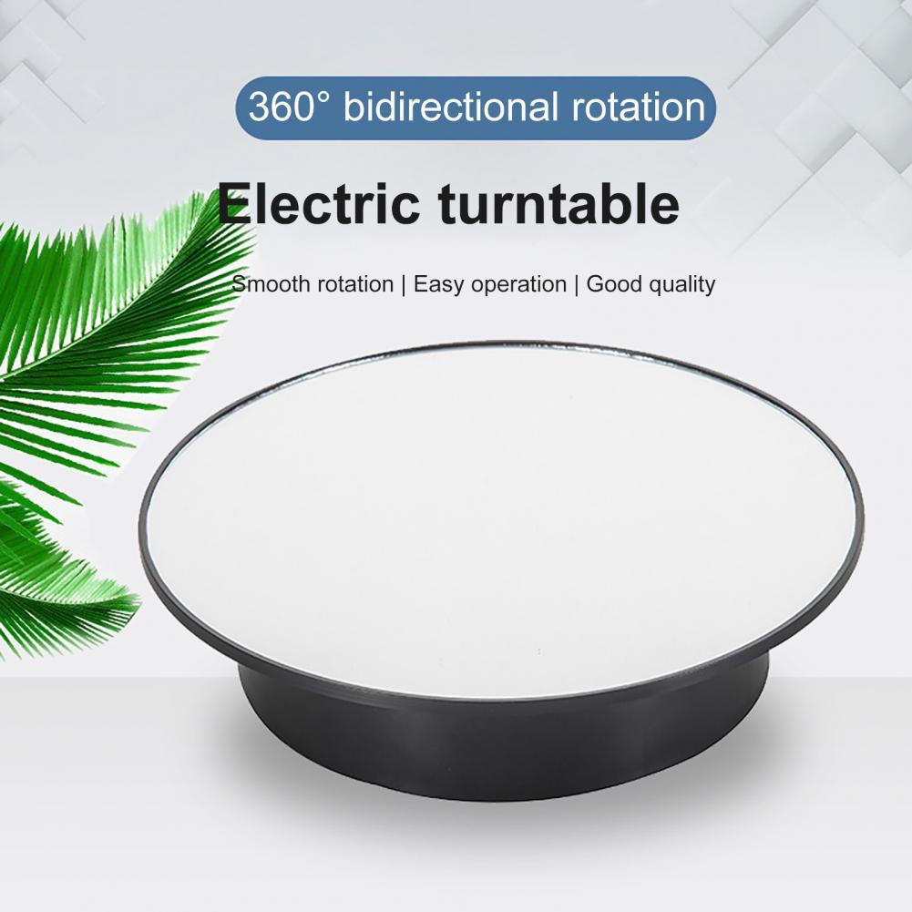 360 Degree Round Rotating Turntable Display Stand Electric Motorized Turntable Base Studio Shooting Photo Backdrop Stand