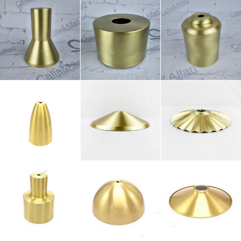 Messing Lampenkap Minimalistische Industriële Stijl Japanse Bureaulamp Vloerlamp Wandlamp Hal Diy Verlichtingsaccessoires