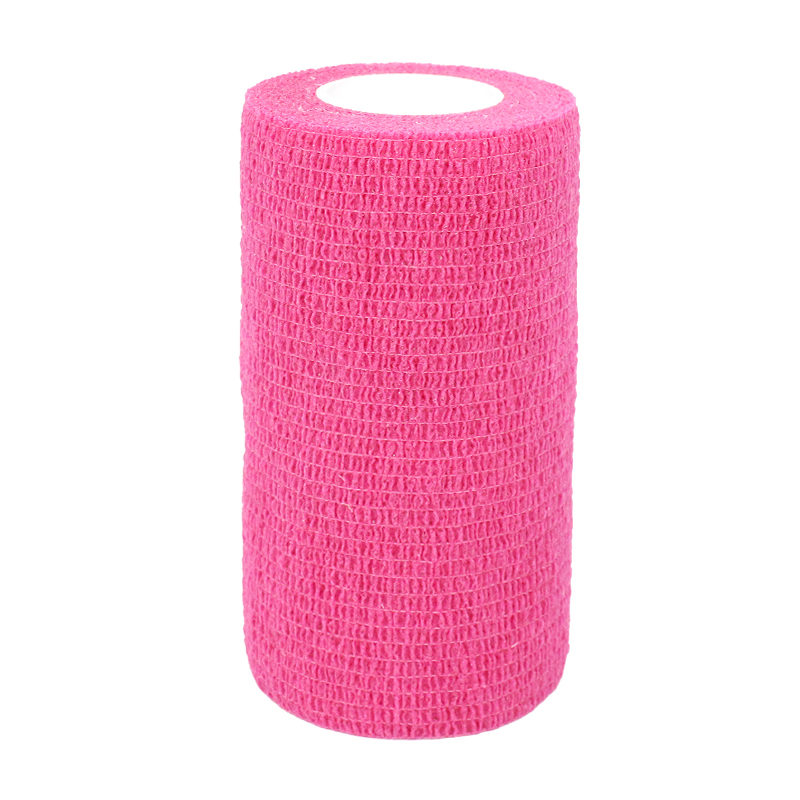 4 Inch 18 Rolls Self Aanhangend Wrap 4 Inch Zelfklevende Bandages Wrap Tape Stretch Bandage Zelfklevende Bandage Wraps: Pink