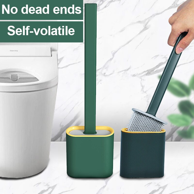Silikoni-wc-harja flex-wc-harjan pidike pesuharjat seinään asennettava kylpyhuone-wc-puhdistusaine kylpyhuonelaitteisto