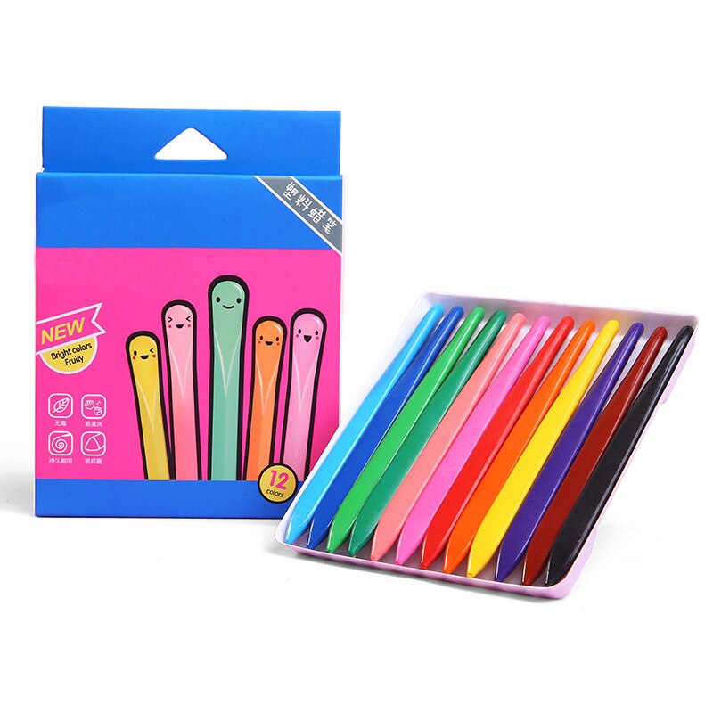 36 Colors Triangular Crayons Triangular Colouring Pencil for Students Kids Children KQS8