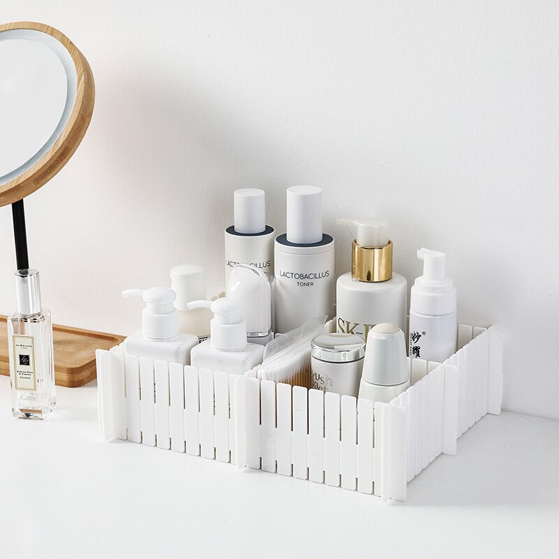 8pcs Plastic Drawer Separator Divider Partition Storage Organizer Underwear Socks makeup Clapboard Freely combine partition DIY