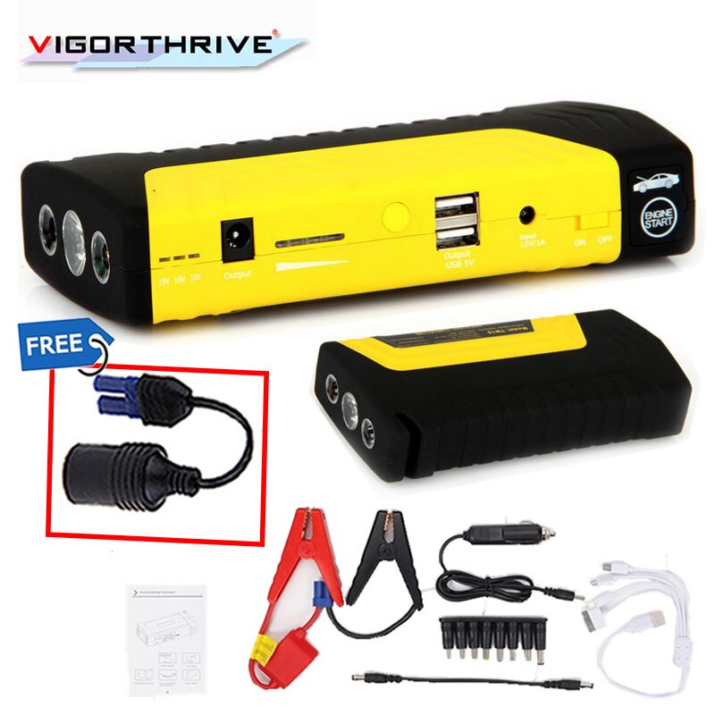 600A 12V Mini Car Jump Starter Power Bank Portable Starting Device Petrol Diesel Car Charger For Starting Car Emergency Booster