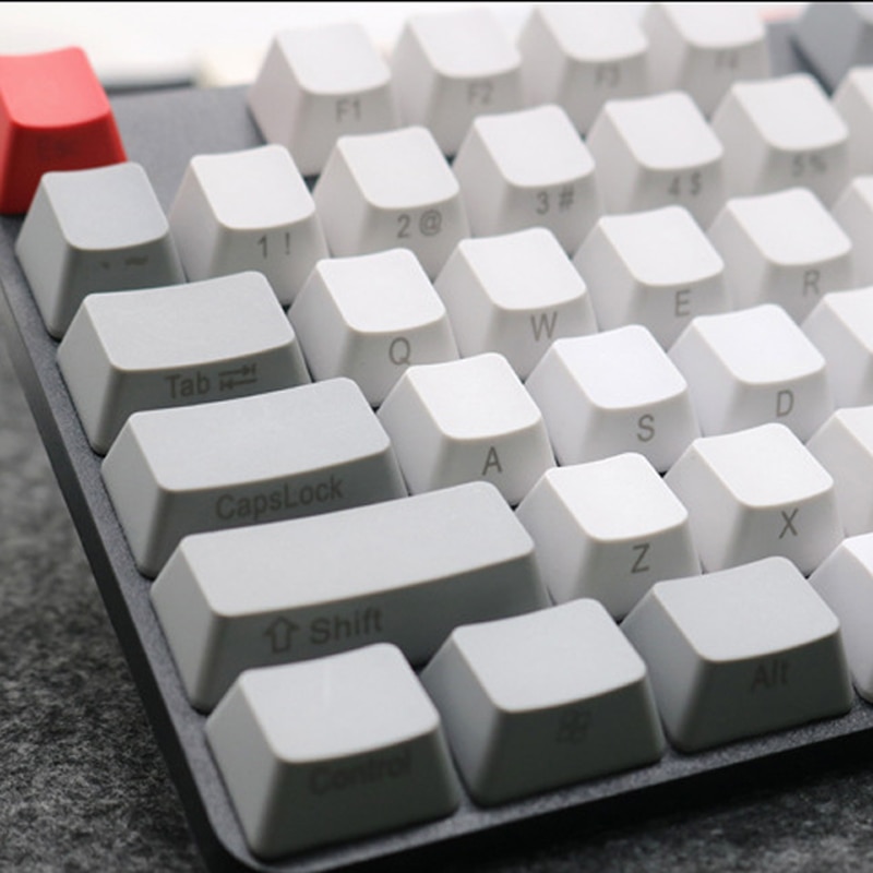 108- tasten, gravur oben, seitliche gravur und leere carbon-zealer-tastenkappe für mechanische tastaturen, pbt für cherry-mx-schalter