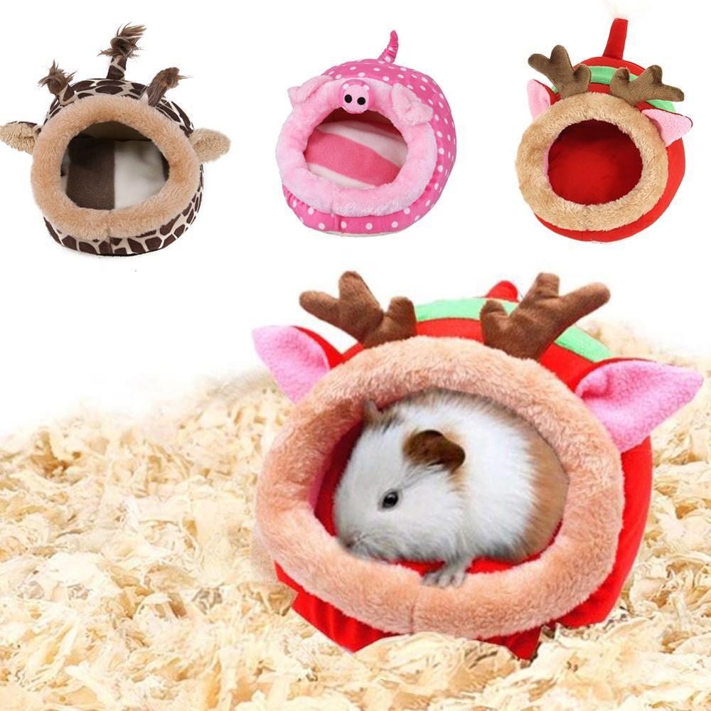 Blødt marsvinehus sengebur til hamster minidyr mus rottered hamsterhus små kæledyr produkt