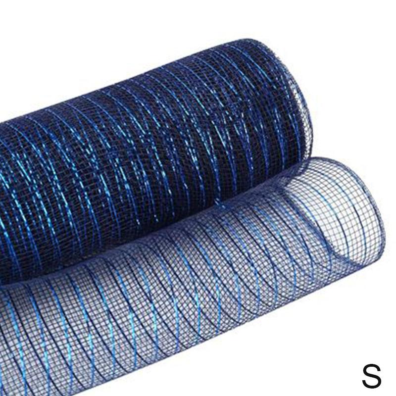 Mesh Ribbon Home Wedding Decor Poly Mesh Ribbon With Metallic Foil Each Roll For Wreaths Swags Bows Wrapping And Decorating: S