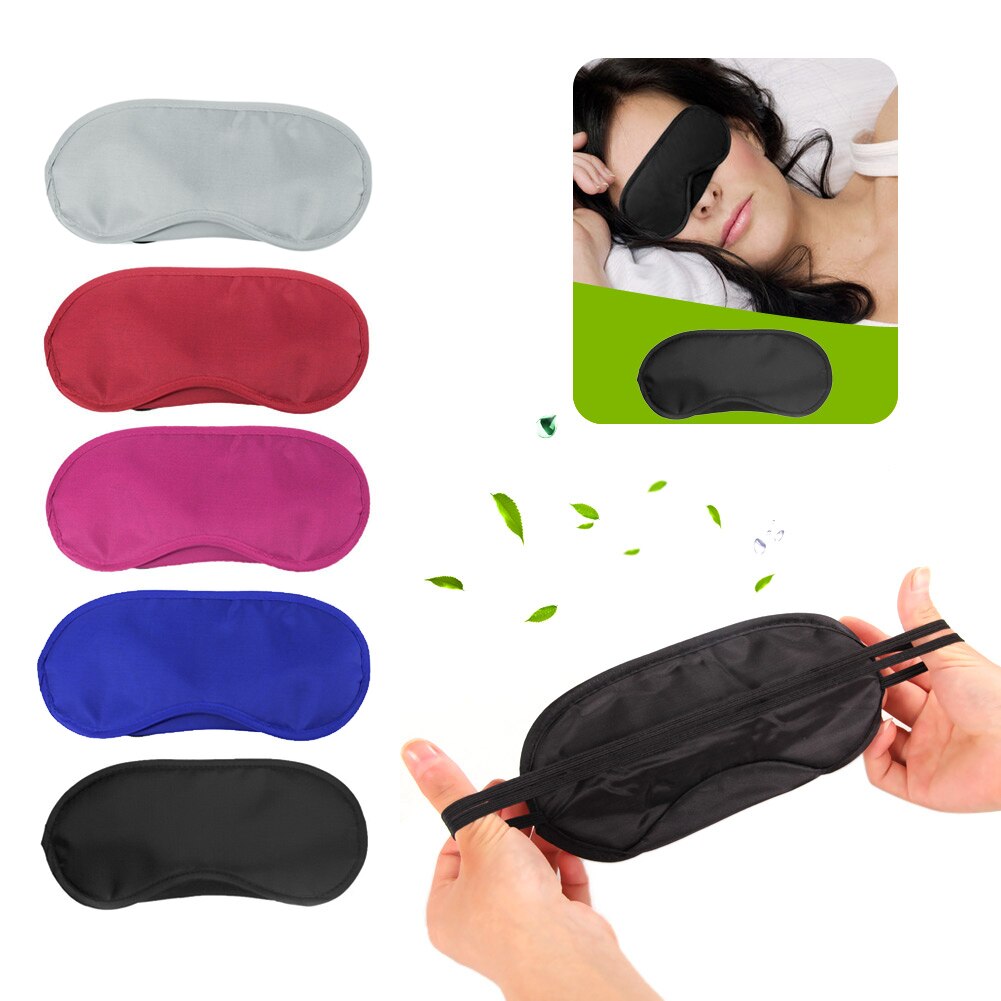 1Pc Travel Sleep Rest Slaapmiddel Masker Eye Shade Cover Comfort Blinddoek 28TA