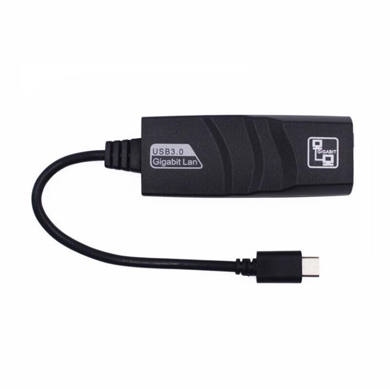 Usb 3.0 typ c auf  rj45 lan-netzwerkkarte typ c-schnittstelle auf  rj45 100/1000 mbit/s ethernet-lan-adapter-netzwerk
