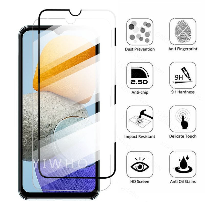 Case Voor Samsung M23 Cover Screen Protector Gehard Glas Op Galaxy M 23 23M Beschermende Telefoon Coque Tas Samsungm23 galaxym23