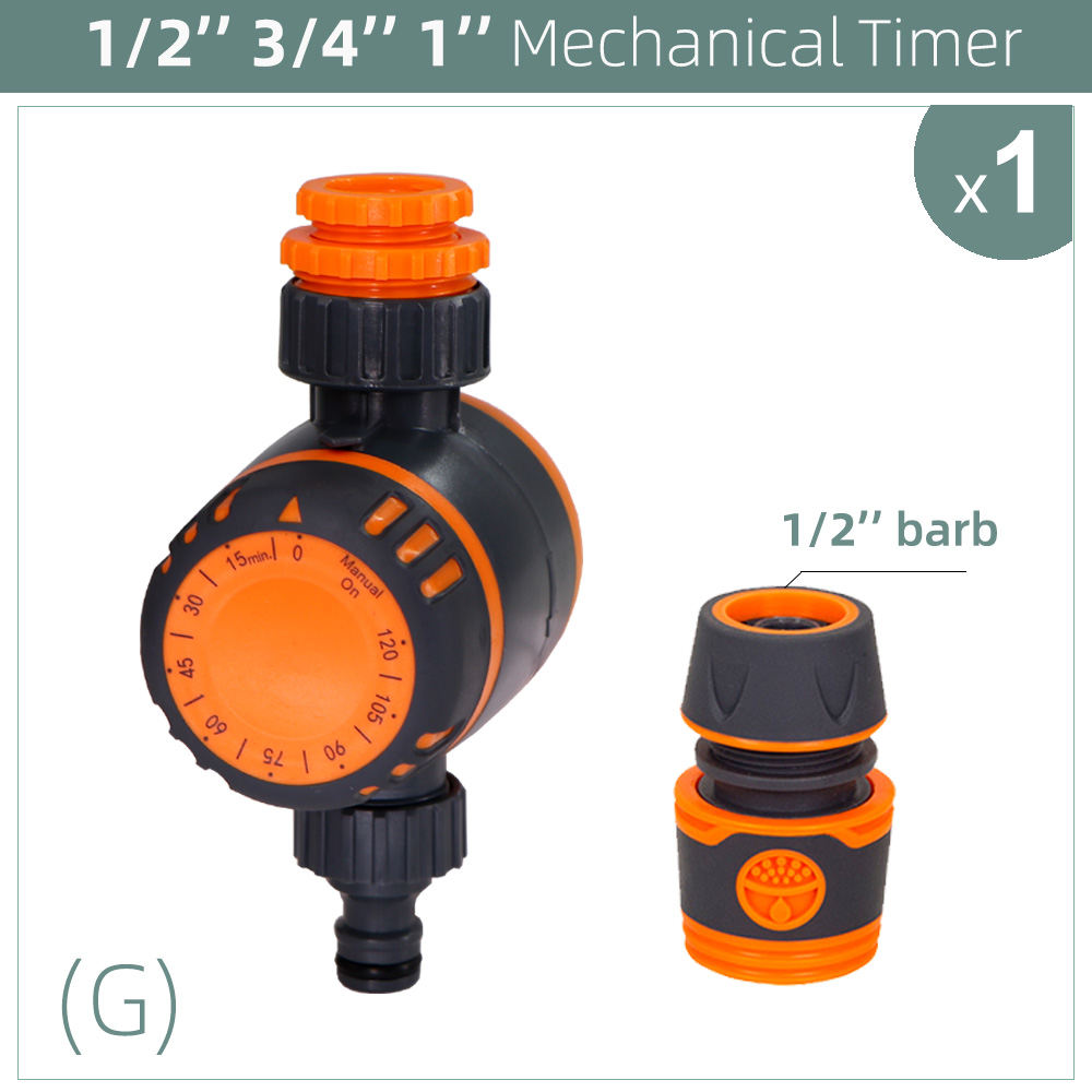 3-Way Double Controller Intelligent Mechanical Daily Water Timer Garden Water Irrigation for Outdoor Hose Drip Sprinklers Tool: G