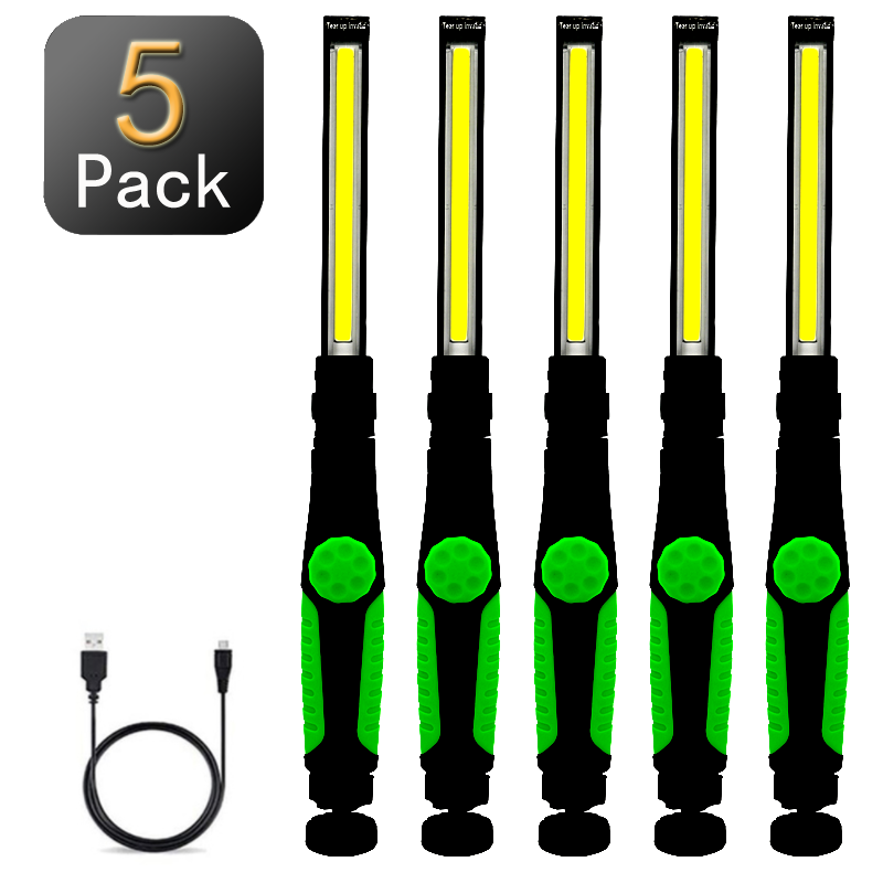 3 -i- 1 cob-arbejdslampe genopladelig led-arbejdslampe med magnetisk base superklar lampe med håndtag til bilreparation i hjemmet