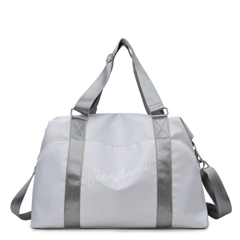 Di viaggio On-Line Rosso Tirare Asta Borsa Da Viaggio Leggero Grande Capacità Extra Large Borsa Da Palestra Sport Femminile Sacchetto Dei Bagagli Tote borsa: Light grey  large