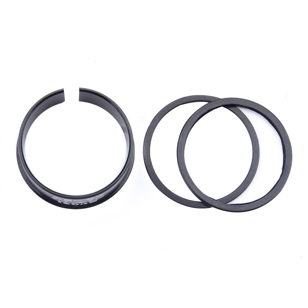 Bicycle Bike Bottom Bracket Adjustable Washer 24mm to 22mm Axis Conversion Sleeve Set: Black