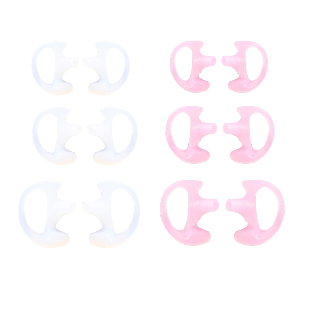 2Pcs Ear Molds Soft 2-Way Radio Earmold Replacing Earpiece Insert For Acoustic Coil Tube Audio Kits Headphone Accessories