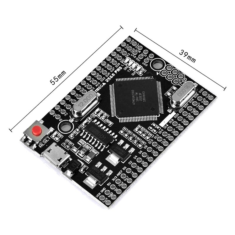 3PCS MEGA 2560 PRO Board Embed CH340G/ATMEGA2560-16AU Chip with Male Pin Headers, Compatible for Arduino Mega2560 DIY