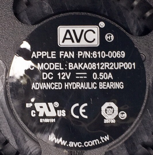 Pre apple macbook mac mini  a1347 emc 2442 mid  mc270 mc438 mc815 mc816 610-0069 baka 0812 r 2 up 001 cpu chladiaci ventilátor chladič