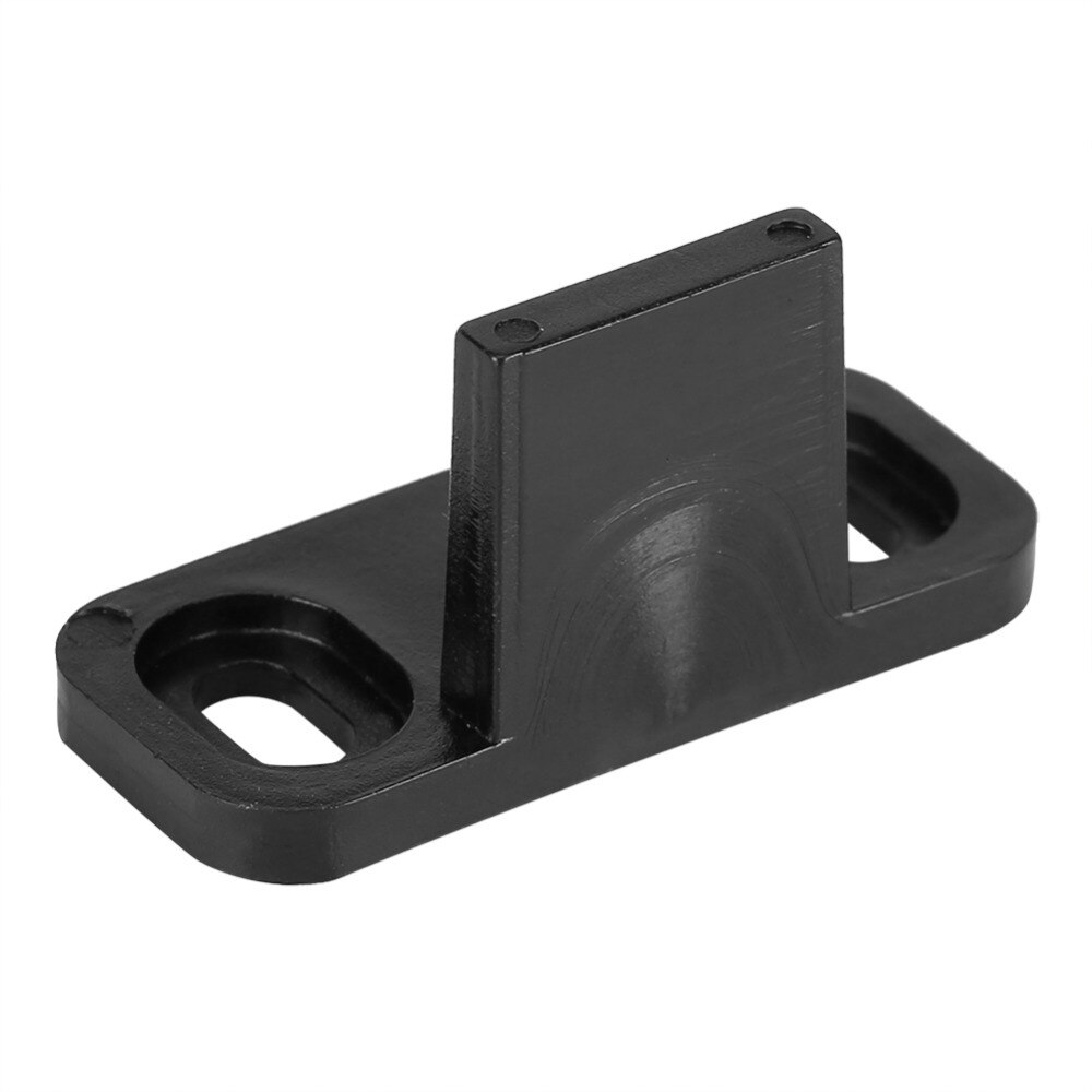 1 Set Adjustable Sliding Bottom Floor Guide Clip for Barn Door Hardware w/ Screws Plastic Sliding Floor Guide Clip Black