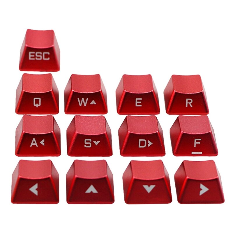 Vervangbare Metalen Keycap Side Woorden Toetsen Mechanische Toetsenbord Kruis As Key Cap: A