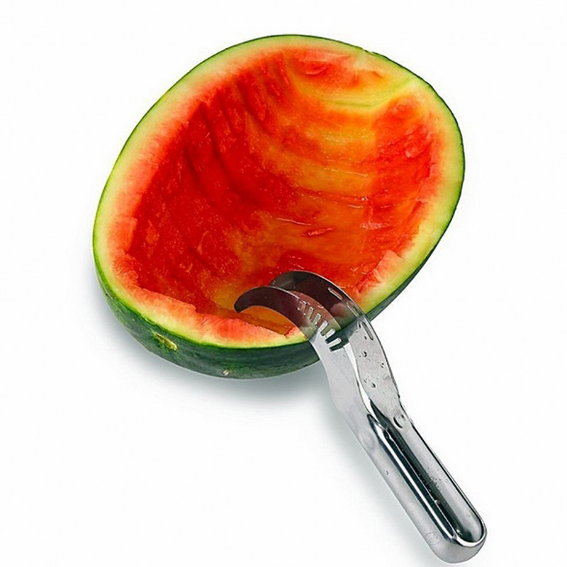 Rustfrit stål vandmelon udskæring melon skærer kniv frugt segmentering vandmelon udkerner cantaloupe seeder påskærer scoop
