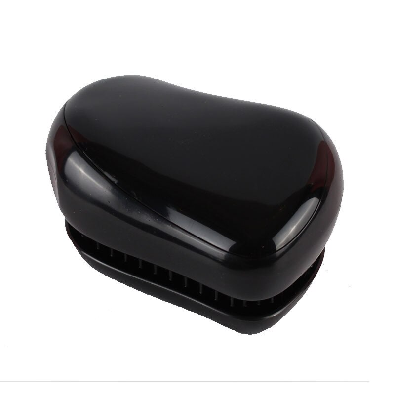Hair Brush Compact Styler Detangling Hairbrush: Black