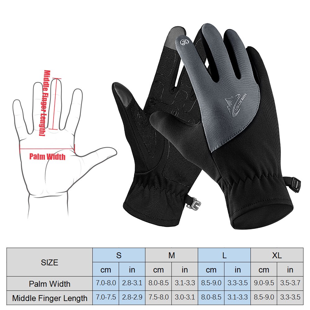 Winter Warme Handschoenen Mannen Vrouwen Sport Handschoenen met Dunne Warme Voering Voor Fietsen Camping Rijden Vissen Bergbeklimmen Skiën
