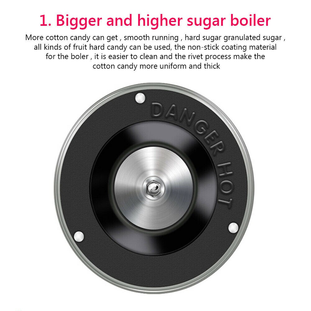 Automatic Electric DIY Cotton Candy Machine Portable Sugar Fairy Floss Maker Cotton Candy Maker