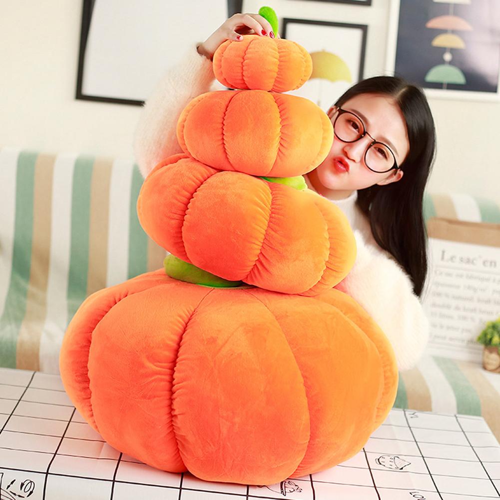 Halloween Simulatie Gevulde Pompoen Knuffel Sierkussen Home Auto Decor