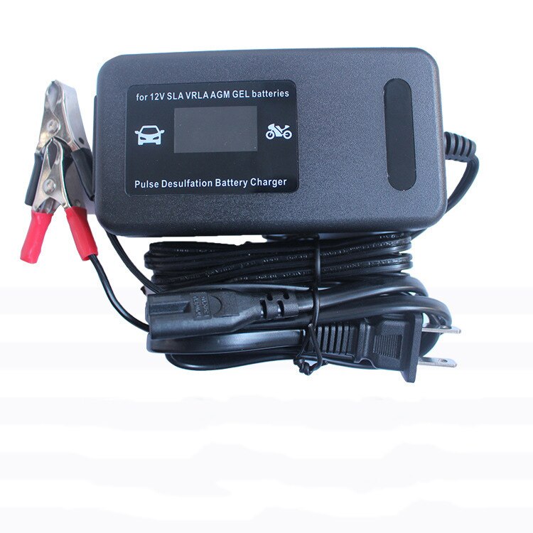 12V 4A Battery Charger fully automatic portable Battery Maintainer Trickle Charger for Car Motorcycle Lawn mower SUV ATV