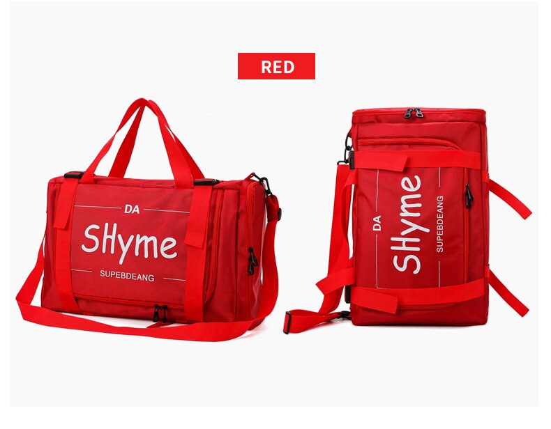 Mochila deportiva grande para hombre y mujer, bolso de gimnasio para Fitness, impermeable, Oxford, de hombro, informal, escolar, 4 Mochila De Colores: red