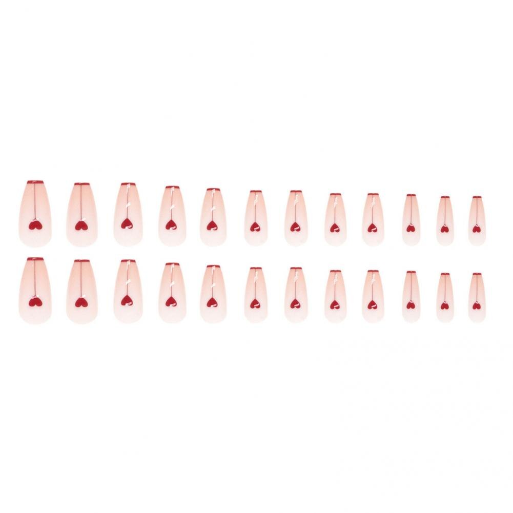 Patch pour ongles en forme de cœur, pour Nail Art, Surface lisse, minimaliste