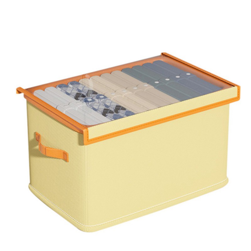 Foldable Home Storage Box Clothes Trousers Home Multi-functional Compartment Drawer Wardrobe Soild Color Storage Boxes