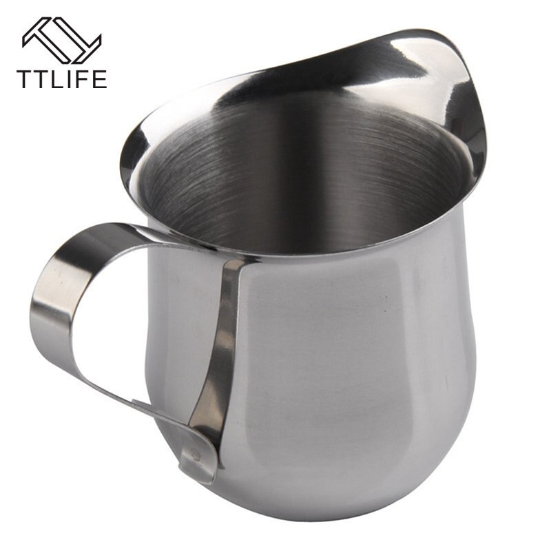4YANG Acero inoxidable café taza de leche Frothing jarra 60/90/150/240ml Barista Craft leche Frothers Latte arte Pull Flower Cup